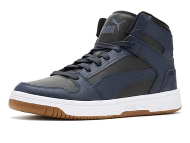 Puma Mens Rebound Layup Rcl Mid Shoes Puma Black/New Navy/Puma White 11 Medium