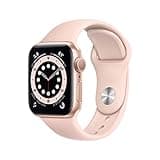 Apple Watch Series 6 (GPS, 40mm) - Gold Aluminum Case with Pink Sand Sport Band (Renewed)
