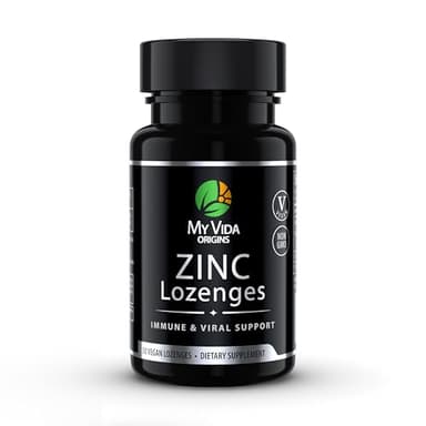 My Vida Origins Zinc Acetate Lozenges, Immune Support, Inflammation Support, Wound Healing, Peppermint Flavor Vegan, Non-GMO - 18.57 mg - 30 Day Supply