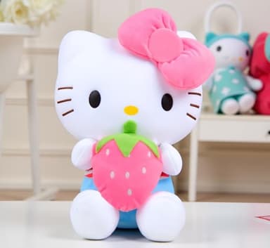 AlphaDesignLuxe 17.5″ Kitty Plush Toy – Kawaii Cat Stuffed Animal, Soft Plush Doll for Kids, Teens, Collectors & Room Décor