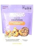 Everything Season Bagel Cashews - Whole Nut Trail Mix, Keto Friendly Gluten Free Vegan Low Carb Snack Snacking Break Food, 1, 7oz Well Market Bag
