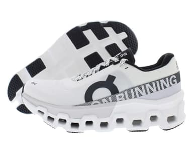 On Women's Cloudmonster 2 Running Shoes, Undyed/Frost, 9 US