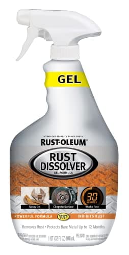 Rust-Oleum Rust Dissolver Trigger Spray Gel | Heavy-Duty Corrosion Remover for Metal Tools, Cars, Bikes, Grills, Bolts, Firearms & More | 32 oz