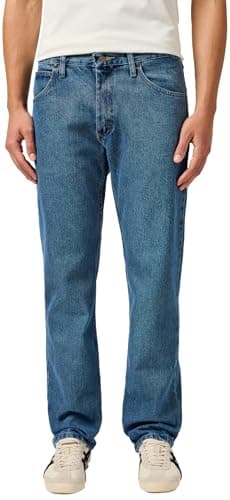 Classic 5-pocket Regular Fit Cotton Jean, Stonewash Mid, 34W x 29L