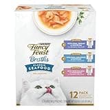 Purina Fancy Feast Lickable Wet Cat Food Broth Complement Classics Collection Variety Pack - (Pack of 12) 1.4 oz. Pouches