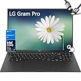LG Gram Pro 16 Laptop Touchscreen 2in1 - Intel Core Ultra 7-155H - Windows 11 Pro - Backlit Keyboard - 20.5 Hours Battery - Ultralight Thin - AI PC 2024 - w/HDMI (32GB RAM |2TB PCIe SSD)