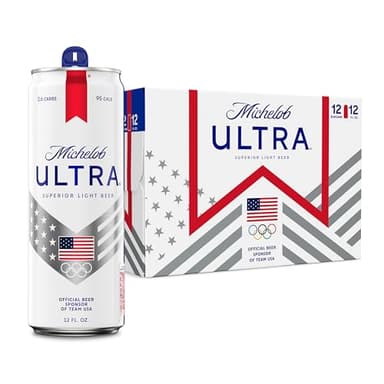 Michelob ULTRA Light Beer, 12 Pack Beer, 12 FL OZ Cans