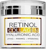 Retinol Cream for Face - Facial Moisturizer with Collagen and Hyaluronic Acid - Anti Aging Face Cream for Women and Men - Day and Night - Wrinkle - Neck & Décolleté