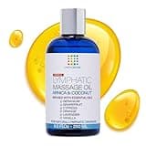 Lymphatic Drainage Massage Oil with Arnica Oil & Coconut for Post Surgery Recovery & Lymphatic Drainage Massager, Liposuction, 360 Lipo, BBL, After Tummy Tuck Surgery Items, Fibrosis Treatment, 8.5 Oz