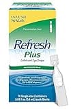 Refresh Plus Lubricant Eye Drops Preservative-Free Tears, 0.01 fl oz (0.4 mL), 70 Single-Use Containers