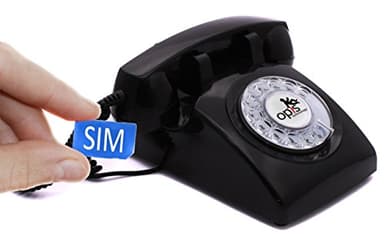 Opis Technology 4G Mobile Rotary Phone – Retro GSM Cell Phone for Home, Senior/Elderly Friendly, Unlocked Vintage Telephone, Black