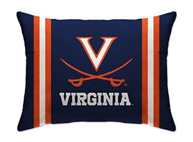 Pegasus Sports NCAA Microplush Bed Pillow, 20" x 26", Virginia Cavaliers