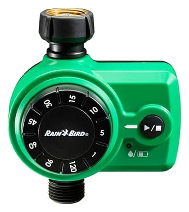 Rain Bird 1ZEHTMRS Simple-Set Hose End Timer, One Zone/Station, Battery Operated, 3/4" Garden Hose Thread, Heavy-Duty Brass Inlet