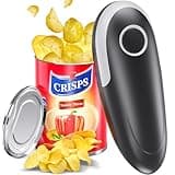 Electric Can Opener, Smooth Edge Automatic One-Touch Food-Safe Can Openers for Kitchen, Fits Almost All Can Sizes, Easy to Use & Storage, Compact Hands Free Battery Operated Can Openers for Seniors
