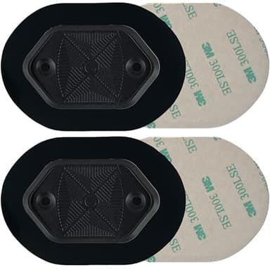 Car Gun Magnet Mount | 35lbs Neodymium Magnetic Gun Holster | No Drill Adhesive Tape for Truck/Vehicle | Ultra Slim Indoor Gun Rack | Anti-Scratch Handgun Holder in Gun Safe (Black 2-pack for Vehicle)