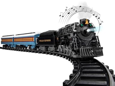 Lionel Battery-Operated The Polar Express Toy Train Set with Bluetooth, Locomotive, Train Cars, & Track with Authentic Train Sounds, Lights, & Water Vapor Smoke Effects for Kids 4+