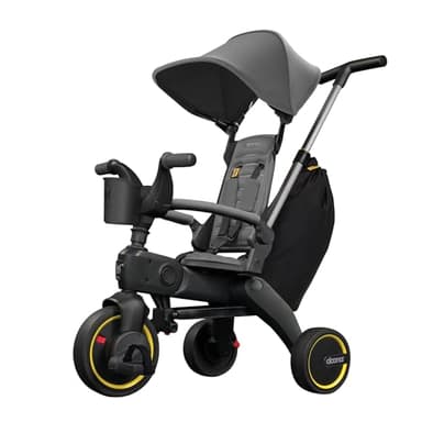 Doona Liki Trike S3, Greyhound - 5-in-1 Compact, Foldable Tricycle - Suitable for Toddlers 10 to 36 Months