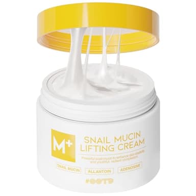 #OOTD Snail Mucin Moisturizer Cream For Face, Lifting & Deep Hydrating Ceam For Face And Neck, Anti Aging, Smoothing, Korean Skincare For Glass Skin (3.38 Fl Oz)