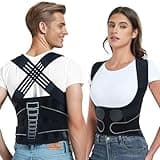 Enthra Back Brace Posture Corrector for Women and Men with Spine Vertical Alignment System, Lower Back Pain Relief, Back Straighter Instant Posture Corrector - Scoliosis