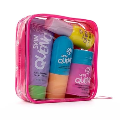 W7 Skin Quench Full Size Skincare Set - Hydrating Skincare Bundle with Aloe Vera & Ceramides - Complete & Long-Lasting Moisturizing At-Home Routine - Travel Friendly