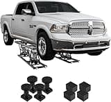 VEVOR Portable Car Lift - 7,000 LBS Capacity, 26.8" Max. Height, Heavy-Duty Carbon Steel Truck Lift with 120V Power Unit