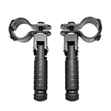 YWLUWEI M8 Motorcycle Foot Rests Motorbike Foldable Foot Pegs Front Footpeg Rear Footpeg Electric Car Anti-Skid Rearsets Folded Footrest Bicycle 90 Degree Fixed Folding Passenger Pedal Supports(Black)