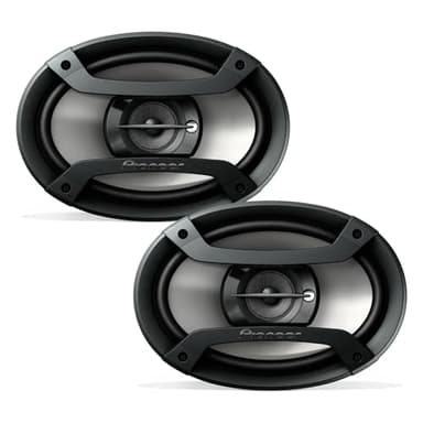 PIONEER TS-F6935R 3-Way Coaxial Car Audio Speakers - 6" x 9" Passive Car Speakers (Pair), 230 W Max Power, Black and Silver