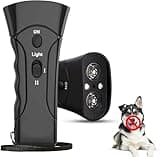 Anti Barking Device for Dogs, Ultrasonic Dog Repellent, Dog Training Device, Dog Whistle, Barking Deterrent Device, Best Anti-Barking Device, Indoor and Outdoor Portable Anti Barking Device (Black)