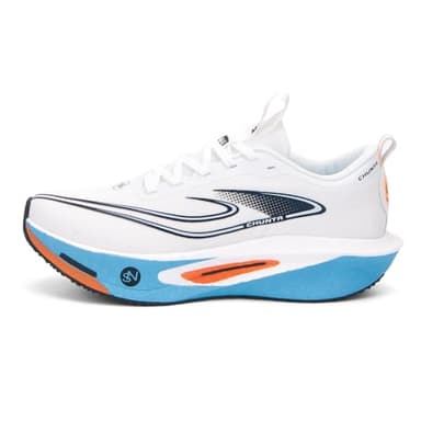 Zonsmo Carbon Plate Racing Road Running Shoes for Men Stable Support Shock-Relief Ultra-Light TPU Outsole Rebound Marathon Sneakers