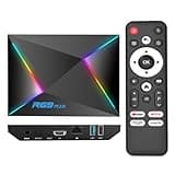 EASYTONE Android 14 TV Box 2025, Android TV Box 14.0 4GB RAM 64GB ROM 1000M Ethernet R69 Plus Smart Box 4K 8K WIFI6 H728 Octa-core 2.4G 5.8G Dual WiFi BT5.0 USB 3.0