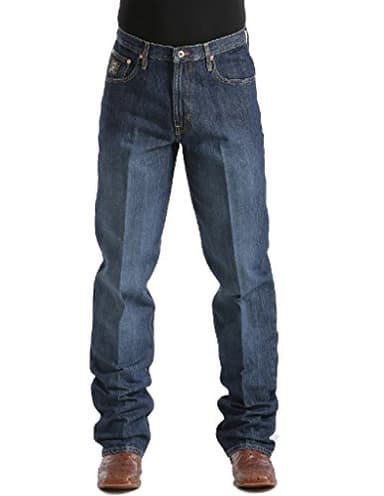 Cinch Men's Black Label Loose-Fit Jean, Dark Stone Blast, 36W x 36L