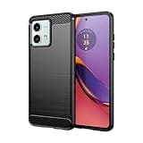 Aikcks for Motorola Moto G84 Phone case, Shockproof, Scratch Resistant Carbon Fiber Jacket, Soft TPU,for for Moto G84 case (Black)