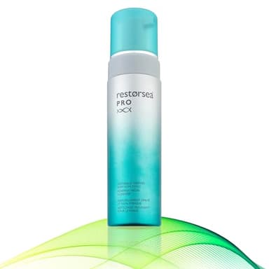 Restorsea PRO Foaming Cleanser – Sulfate-Free Face Wash with Aquabeautine XL® & Songyi Mushroom – Gently Exfoliates, Brightens, Clears Pores – For Normal to Oily Skin, Hypoallergenic 6.7 Oz