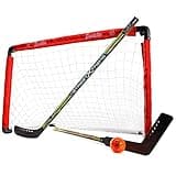 Franklin Sports 36" NHL Hockey Goal with 2 Sticks - Youth Hockey Goal and Stick Set - Official NHL Product