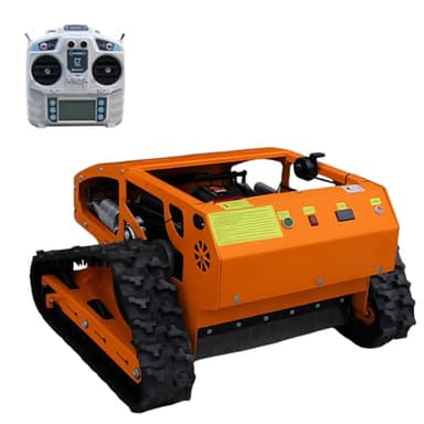 DigMaster Remote Control Track Lawn Mower – 9HP Gas Engine, 600m Range, 21.6" Cutting Width, Adjustable Height RC Robotic Lawn Mower for Slopes, Orchards & Commercial Landscaping (MP-M550-orange)