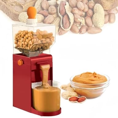 Electric Peanut Butter Maker Machine, 2026 New Sesame Sauce Nut, Grain Grinder, Non-Slip Base Entry, 110v-220v Grinder Home/Commercial for Groundnut, Almond, Cashew Nut and Sesame (Brown)
