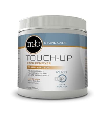 MB Stone MB-11® Touch-Up Etch Remover Marble Polishing Powder for Light to Medium Etches Only, use with Neutral Colored Calcite-Based, not for Matte or Dark Stone, 8 oz Can
