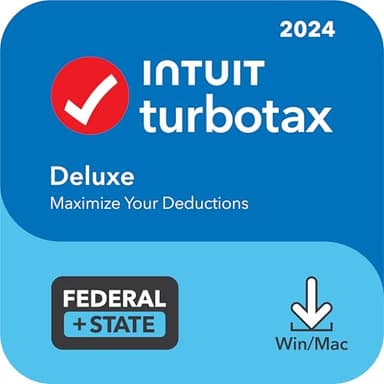 [OLD VERSION] TurboTax Deluxe 2024 Tax Software, Federal & State Tax Return [PC/MAC Download]