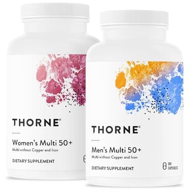 THORNE - Active Aging Multivitamin Bundle - Tailored Nutrition for Men & Women 50+ - 30 Servings