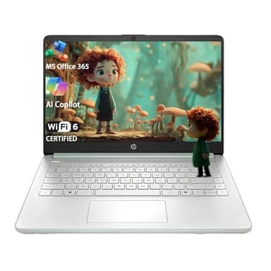 HP Stream 14 Student Business Laptop, Microsoft Office 365, Copilot AI, 8GB RAM, 128GB UFS, 1TB Cloud Storage, Intel N150 Processor(Quad-core), Willow Green, Windows 11 Home, with 5ave Kit