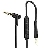 Cypher.V Replacement Aux Extension Cable Cord Wire,for Bose QuietComfort QC25 QC35 Sound Link SoundTrue On Ear Headphones with in Line Mic Volume Control (Black)