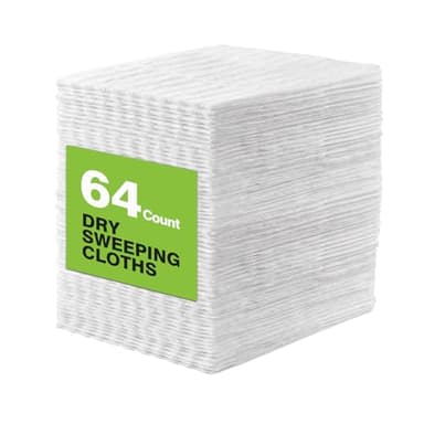 HOMEXCEL Dry Sweeping Cloths Pads Compatible with Swiffer Sweeper, Disposable Duster Refills Mop Pads for Floor Mopping and Cleaning, 64 Count-8" x 10.4" Pads Refills-Not Include The Mop