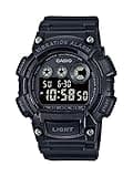 Casio Vibration Alarm Super Illuminator Stop Watch W735H-1BV