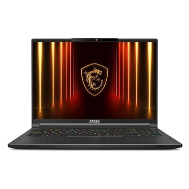 msi Stealth A16 AI+ 16” 240Hz QHD+ OLED Gaming Laptop: AMD Ryzen AI 9 HX 370, NVIDIA Geforce RTX 5090, 64GB DDR5, 2TB NVMe SSD, Wi-Fi 7, Win 11 Home :Core Black A3XWJG-074US