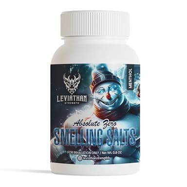 Absolute Zero Menthol Smelling Salts – Ready to Use, No Activation Needed – Intense Formula for Athletes, Weight Training, Hockey & Football – Boost Focus & Alertness (0.8oz Bottle)