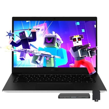 Samsung Galaxy Chromebook Go 14" LED HD Laptop, Intel Celeron N4500, 4GB LPDDR4X, 1.12TB Storage (128GB eMMC+1TB Docking Station Set), Intel UHD Graphics, Wi-Fi 6, Webcam, Chrome OS, Silver