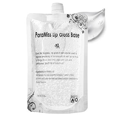 PARAMISS Clear Lip Gloss Base 10 Ounce (350 ML) Non-Stick Moisturizing Versagel Lip Gloss Base DIY Handmade Lip Balms Lip Plumper Making Organic Lip Gloss Supplies