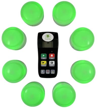 Trebisky Wireless Buzzer System for Game Show 8 Players Jeopardy Quiz Bowl Answer Buzzer w/ Light, Sound for Classroom Educational Learning Family Feud Adult Trivia Game Night Lockout,Back to School