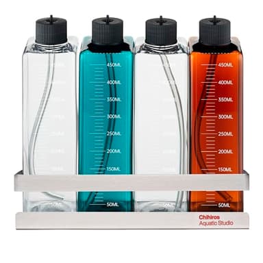 CHIHIROS AQUATIC STUDIO Dosing Container and Holder Kit - Precision Dosing for Aquarium Care - 450ml Plastic Dispenser