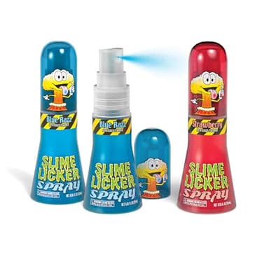 Toxic Waste Slime Licker Spray Sour Liquid Strawberry Blue Razz 0.95oz 3 Pack